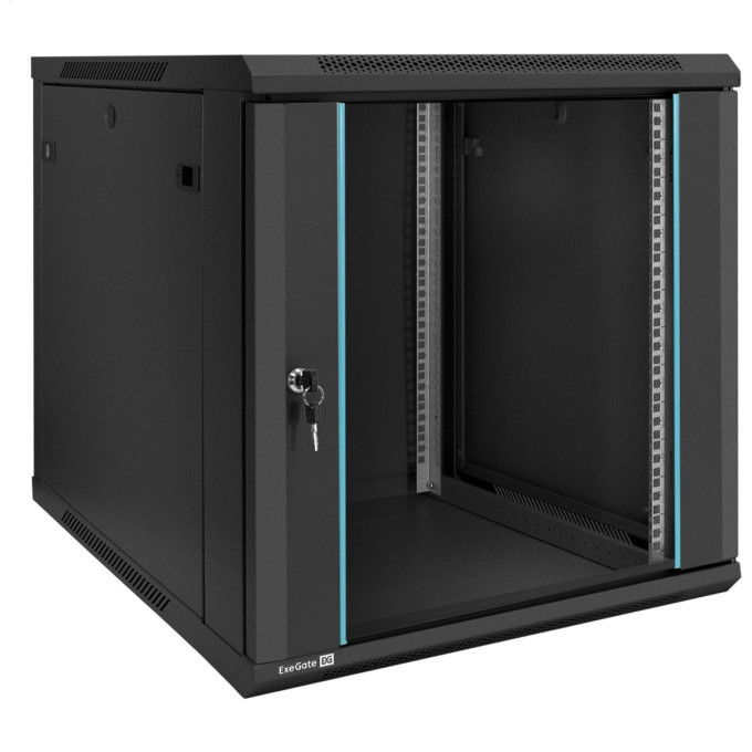 Шкаф телекоммуникационный EXEGATE EC-WM-12U.600.G.BLACK EX298610RUS